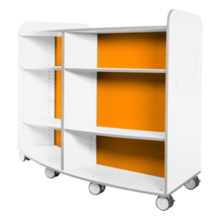 Kubbyclass 1250mm High Polar Curved Library Bookcase