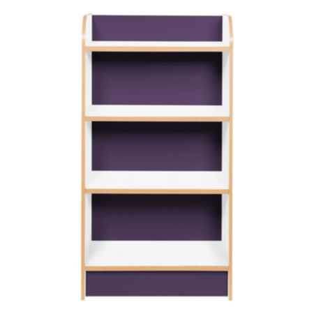 Kubbyclass Polar White 1000mm Slimline Library Bookcase