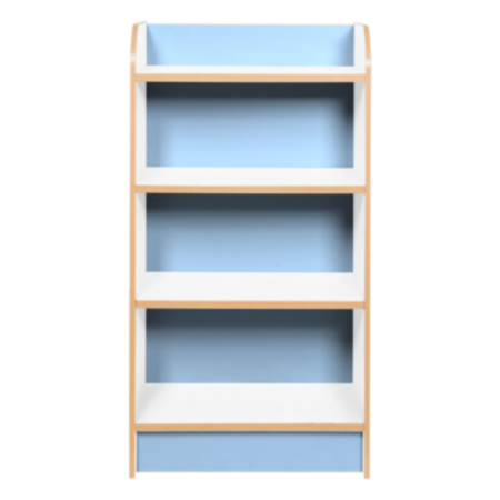Kubbyclass Polar White 1000mm Slimline Library Bookcase
