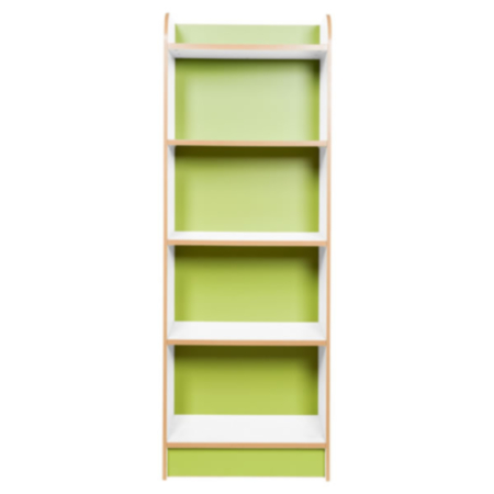 Kubbyclass Polar White 1500mm Slimline Library Bookcase
