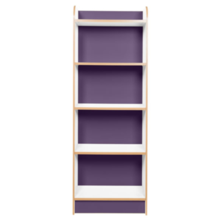 Kubbyclass Polar White 1500mm Slimline Library Bookcase