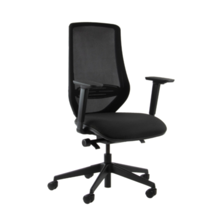 Kacey Mesh Back Operator Chair with Black Frame - Made to Order
