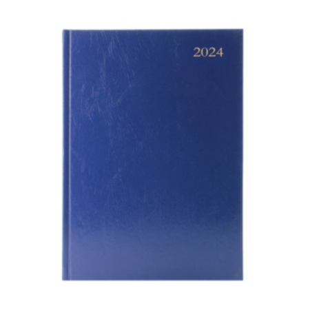 Desk Diary Week To View A5 Blue 2024 KFA53BU24