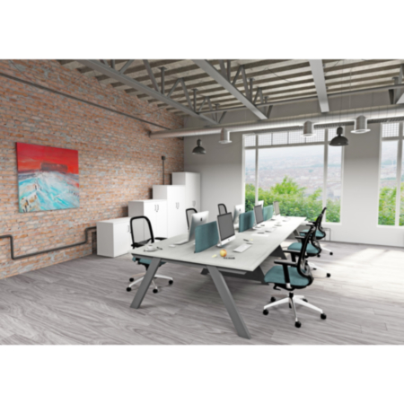 Kilo Back to Back 6 Person Desk 600mm Deep