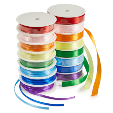 Satin Ribbon 16 Spools X 120m