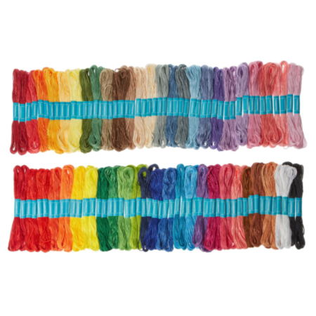 Asst Embroidery Floss 100 Skeins X 8m