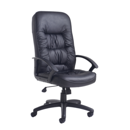 King High Back Leather Managers Chair