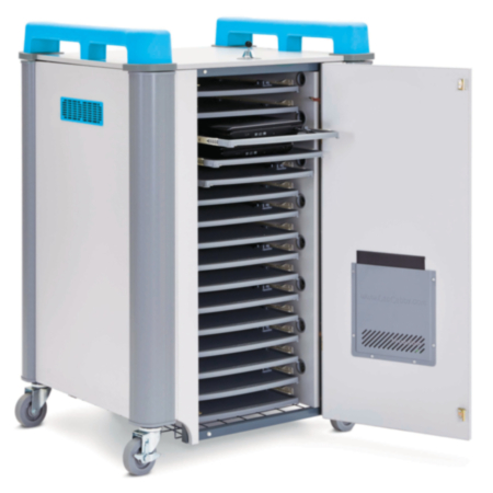 LapCabby 16H Laptop Storage and Charging Trolley - Blue