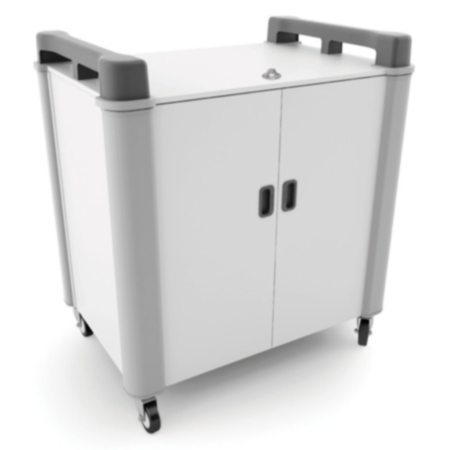 LapCabby 20V Laptop Storage &amp; Charging Trolley-Charcoal