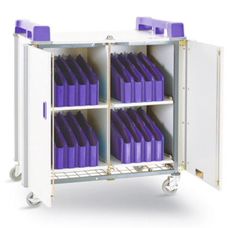 LapCabby Mini 32V Laptop Storage &amp; Charging Trolley-Purple