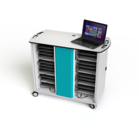 Zioxi 32 Soft Start Laptop Charging Trolley with Key Lock