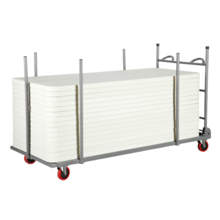 Mogo Large Rectangular Folding Table Trolley