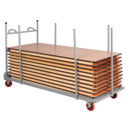 Mogo Large Rectangular Folding Table Trolley