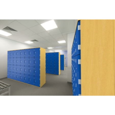 Wooden School Personal Effects Lockers - 6 Colours 