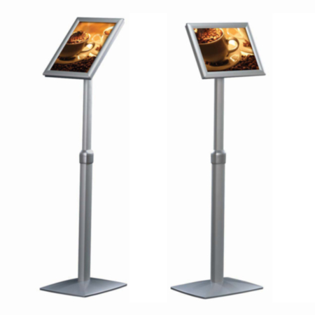 BusyGrip telescopic information stand