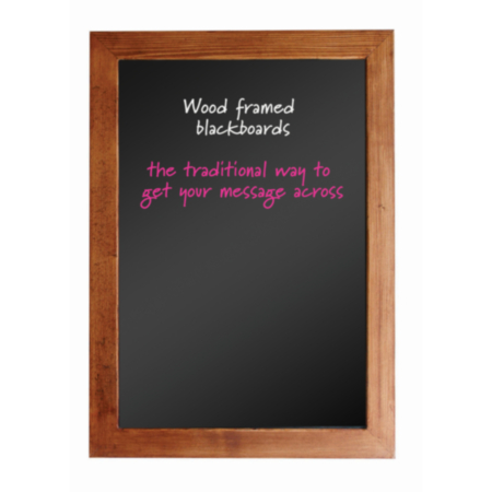 Traditional Restaurant Wood Framed Blackboard
