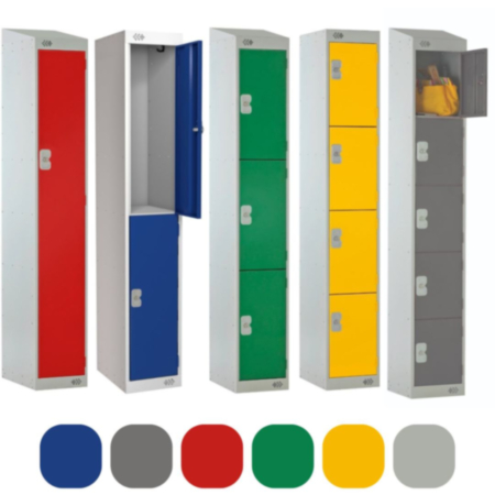 1-6 Door Metal Locker With Cam Lock