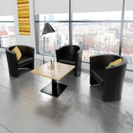 London Soft Seating Faux Leather Reception Tub Chair