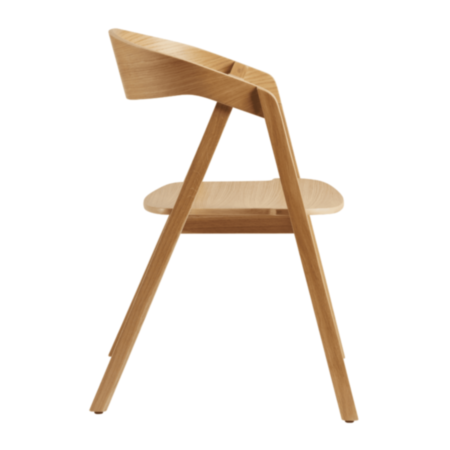 Luca Café Bistro Stacking Armchair- Natural Oak