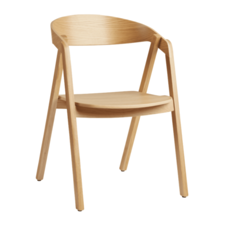 Luca Café Bistro Stacking Armchair- Natural Oak