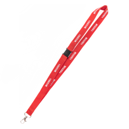 Textile Print Lanyards-Visitor