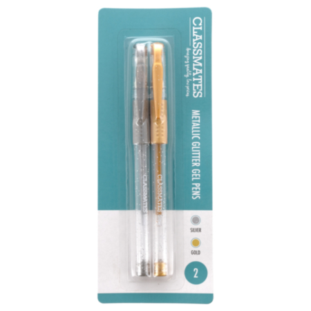 Classmates Glitter Gel Pens Sil - Gold
