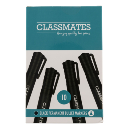Classmates Permanent Bullet Markersblack