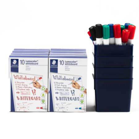 Lumocolour Drywipe Markers Asstd Pack 80