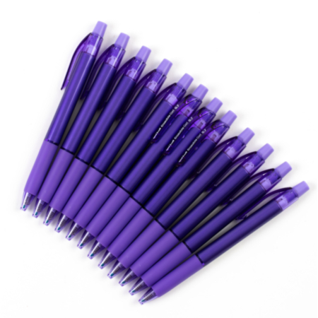 Uni-Ball Eras Gel Clicker Vio Pack 12
