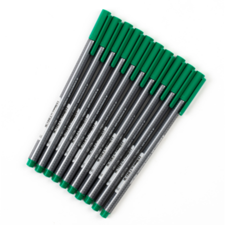 Staedtler Triplus Fineliner Green Pack 10