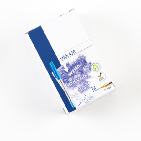 Staedtler Stick 430 Pen Blue Pack 50