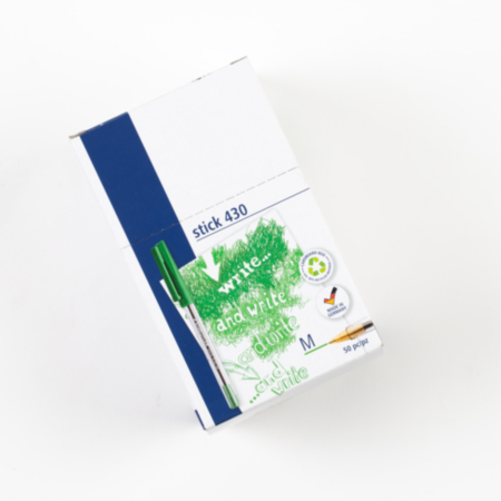 Staedtler Stick 430 Pen Green Pack 50