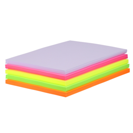 A4 Neon Paper Mixed Pack Rm