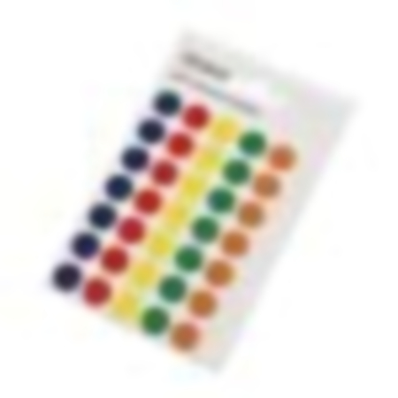 Coloured Circle Stickers 13mm Pack 140