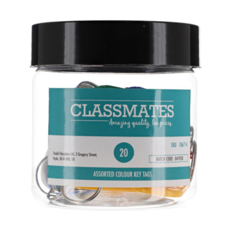 Classmates Key Tags Asst Pack 20
