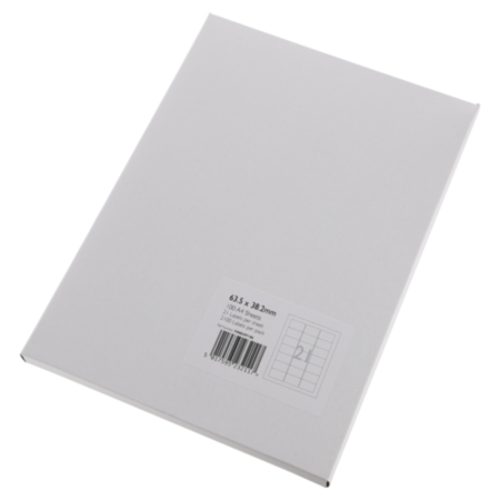 MultiPurpose Labels 63.5x38.5mm Pack 100