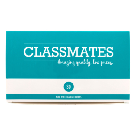Classmate Mini Whiteboard Eraser Pack 30