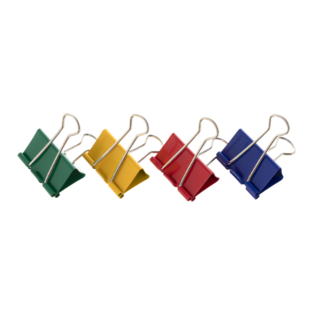 Foldback Clip Asst 41mm Pack 10