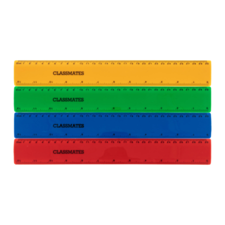 Shatterproof 30cm/mm/in Asst Rulers Pack 100