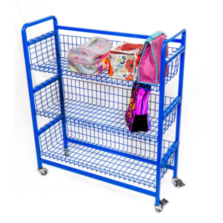 Classroom Single Sided Lunch Box Trolley