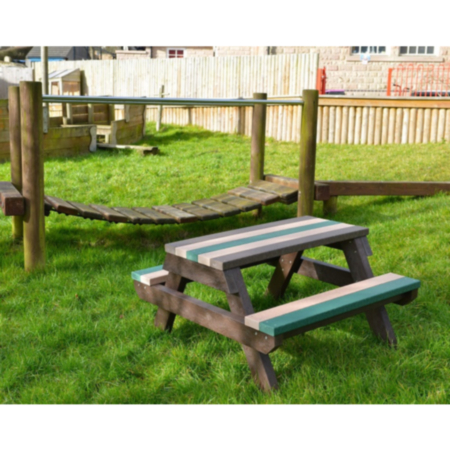 Macaw Children&#039;s Recycled Plastic Outdoor Picnic Table