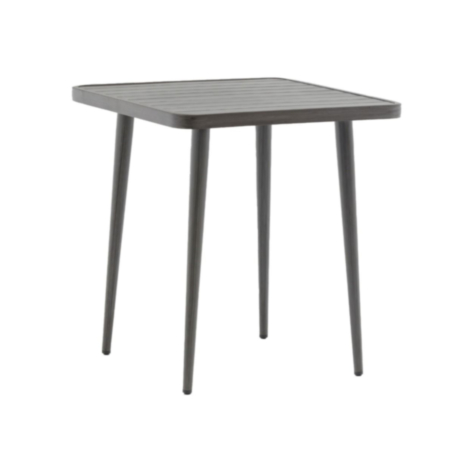 Madrid Outdoor Grey Aluminium Square Cafe Bistro Table