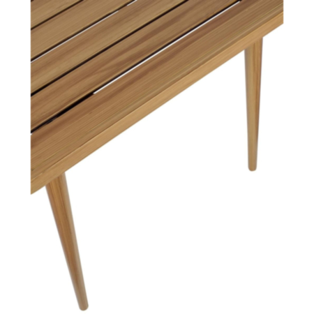 Madrid Outdoor Natural Aluminium Square Cafe Bistro Table