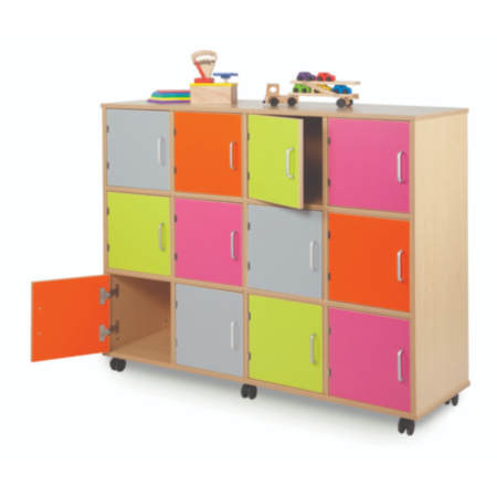Bubblegum Early Years Wooden Storage Lockers