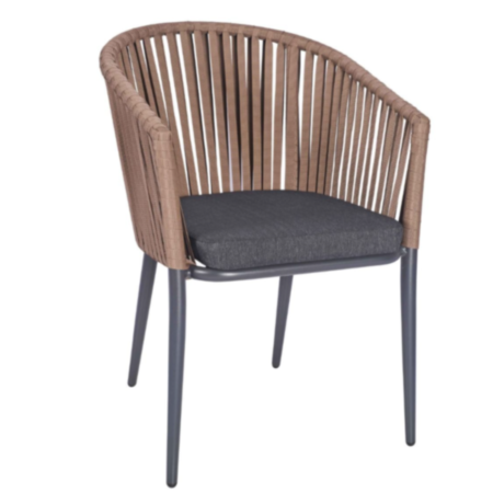 Marbella Rope Weave Cafe Bistro Armchair
