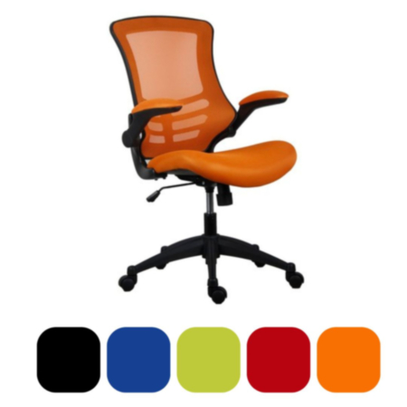 Marlos Mesh Back Office Chair With Folding Arms