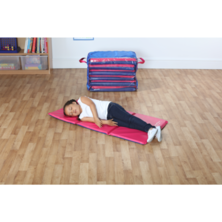Snoozemat Silver Children&#039;s sleep mat -Set Of 6 + Snoozemat Holdall
