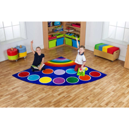 Rainbow Corner Children&#039;s Placement Carpet