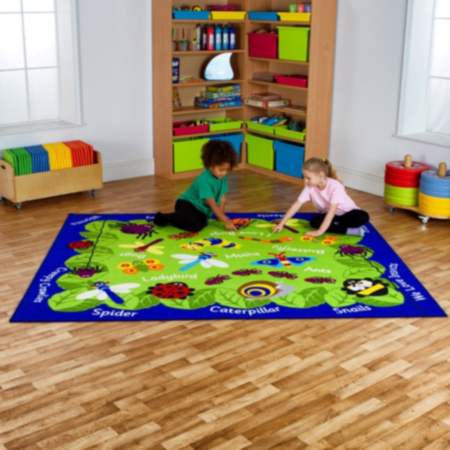 Back to Nature Mini Beasts Classroom Carpet