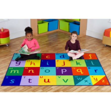 Rainbow Alphabet Classroom Carpet